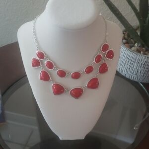 Elegant Red Stone Necklace